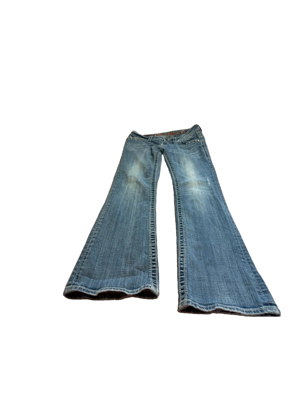Rock Revival Women’s Light Wash Rhinestones Jen Bootcut Jeans! Size 30 34x34